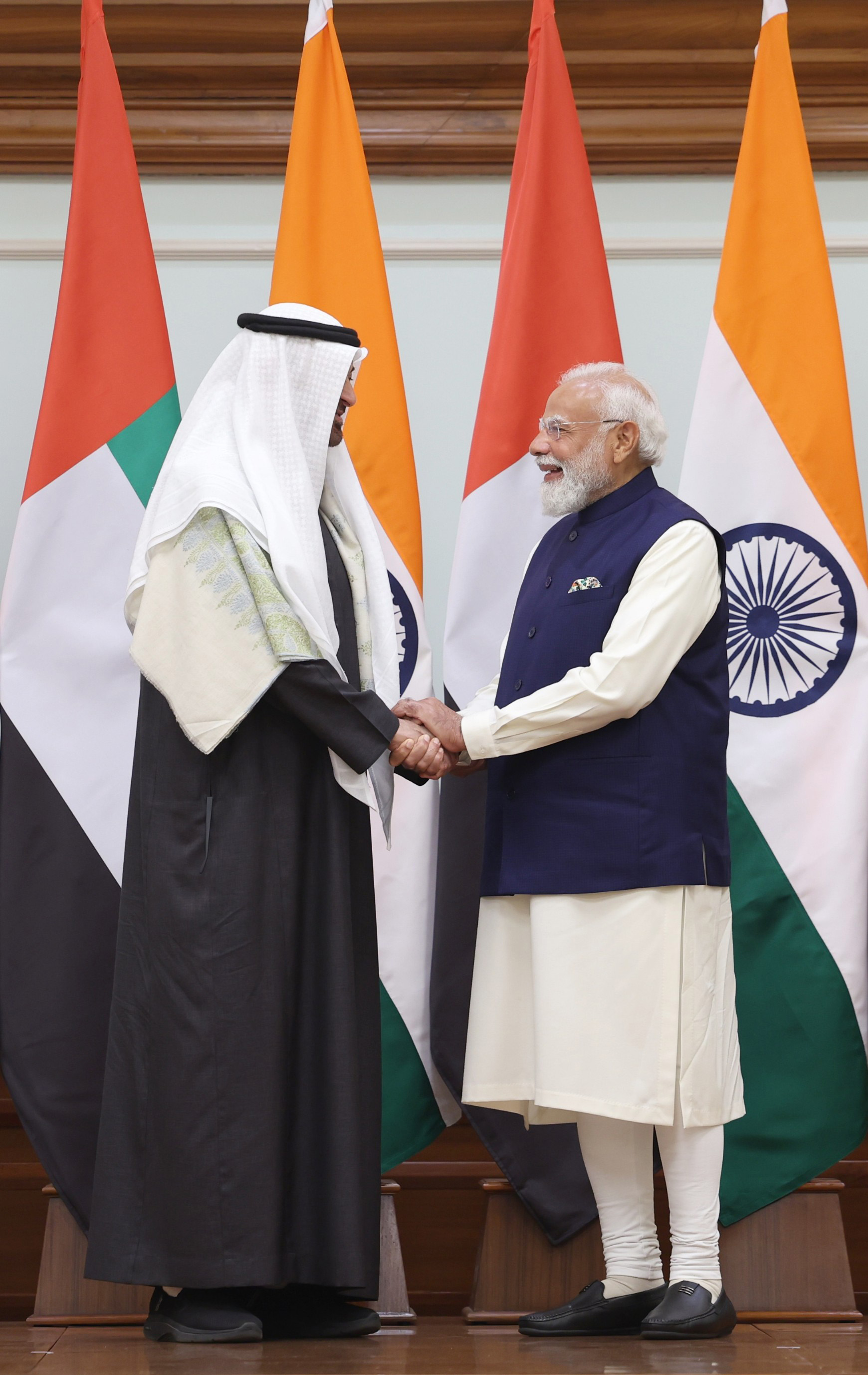 ମିଳିତ ବିବୃତ୍ତି: ୟୁଏଇ ରାଷ୍ଟ୍ରପତି ମହାମହିମ ଶେଖ୍&zwnj; ମହମ୍ମଦ ବିନ୍&zwnj; ଜାୟେଦ ଅଲ୍&zwnj; ନାହ୍ୟାନଙ୍କ ଭାରତ ଗସ୍ତ