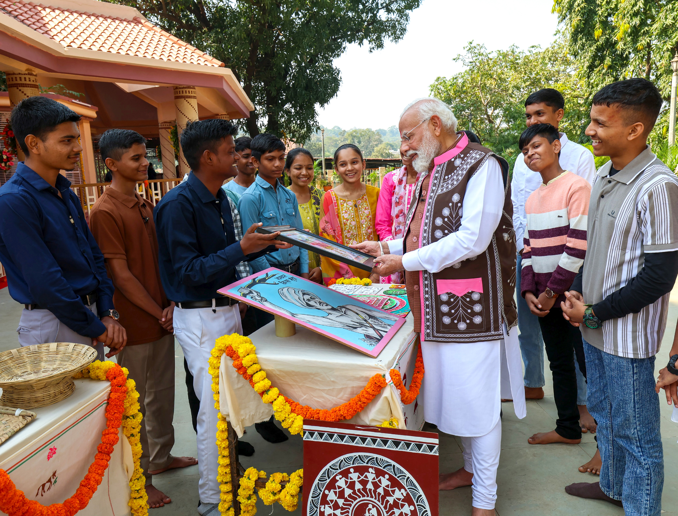 PM interacting with Exam Warriors during the 2nd episode of 9th edition of Pariksha Pe Charcha 2026, in New Delhi on February 09, 2026.