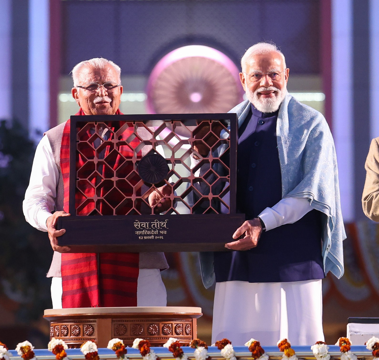 PM attends Public event at Seva Teerth, in New Delhi on February 13, 2026.