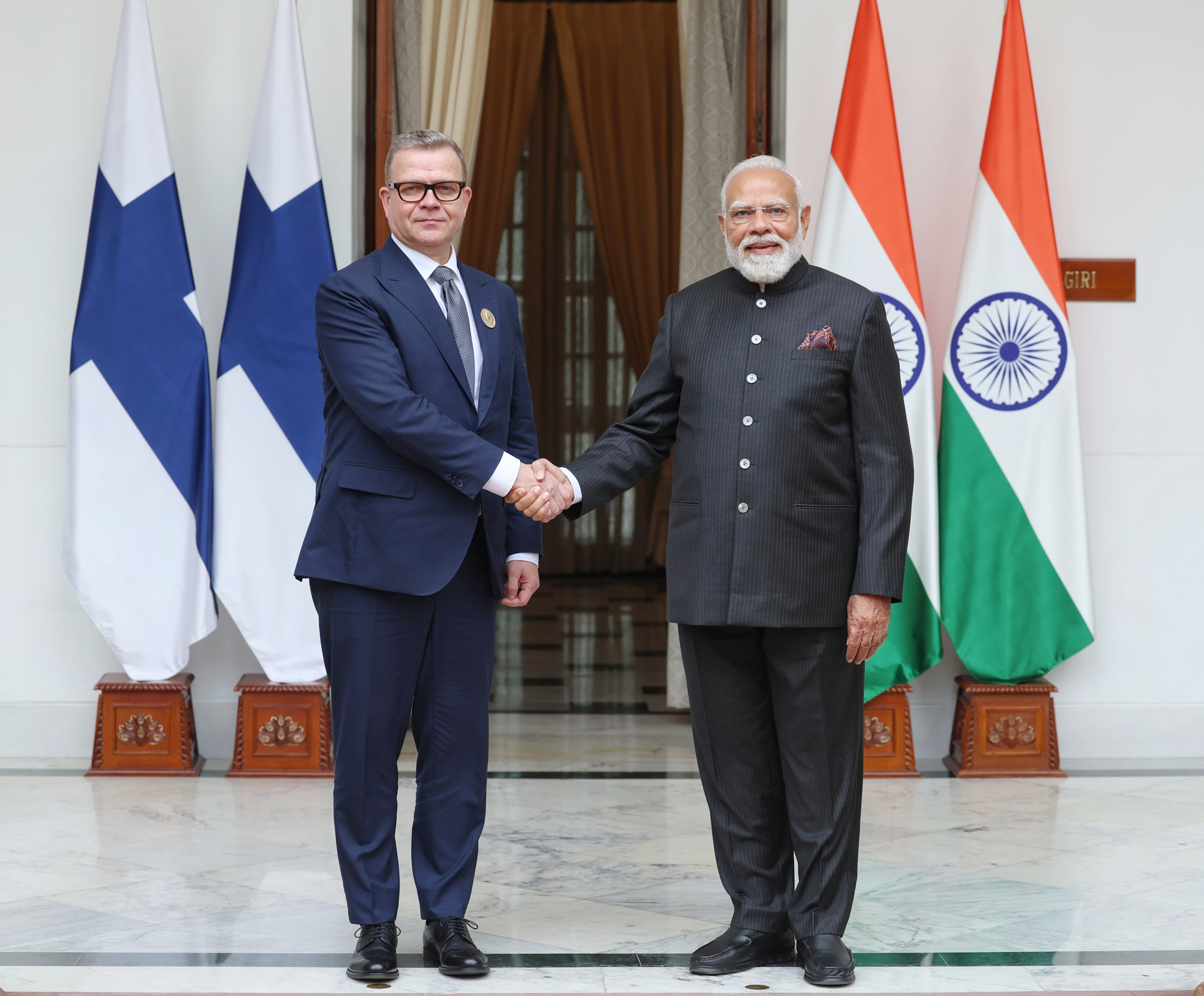 PM meeting with the Prime Minister of Finland, Mr. Petteri Orpo in New Delhi on February 18, 2026.