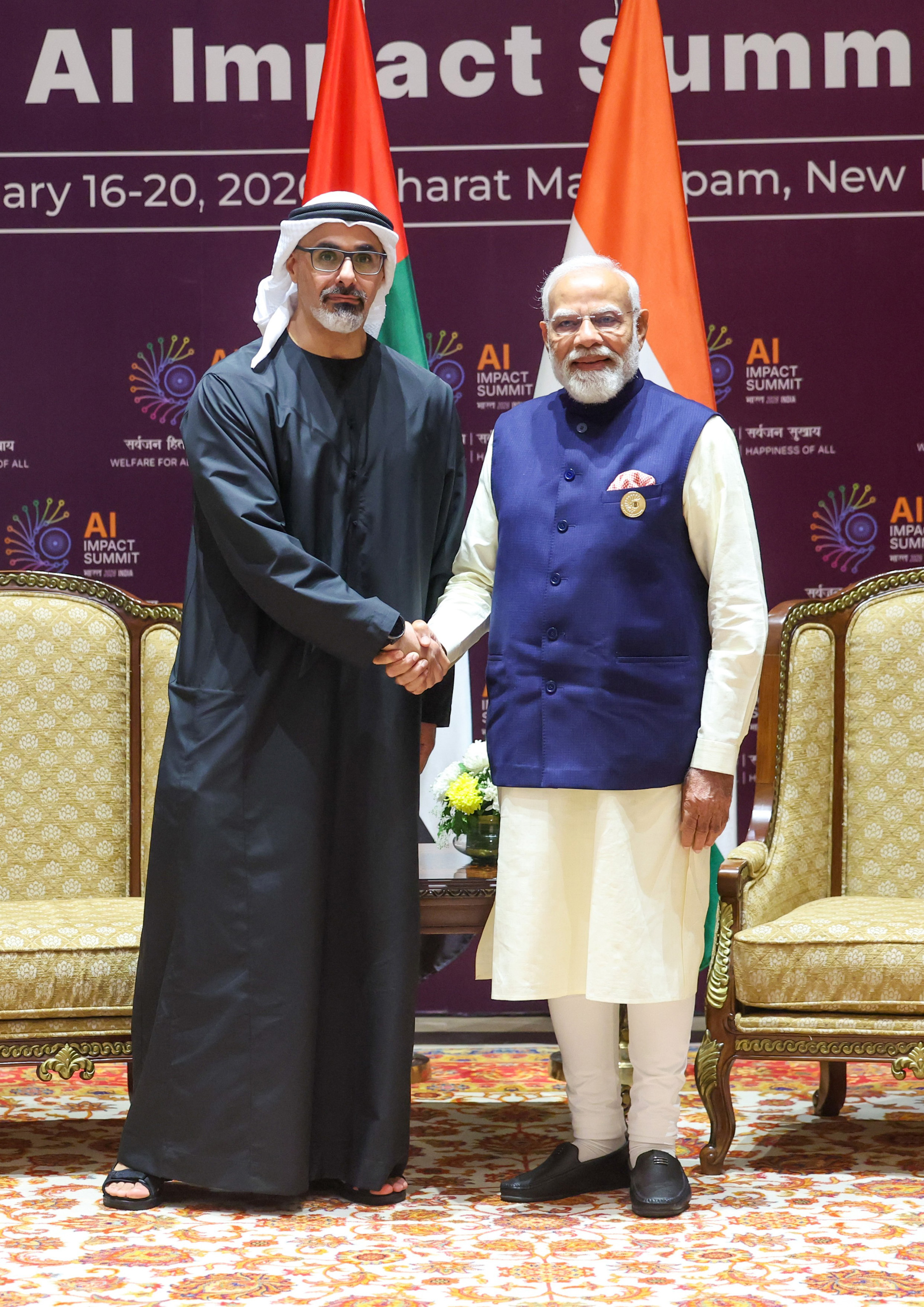 Visit of the Crown Prince of Abu Dhabi His Highness Sheikh Khaled bin Mohamed bin Zayed Al Nahyan to India