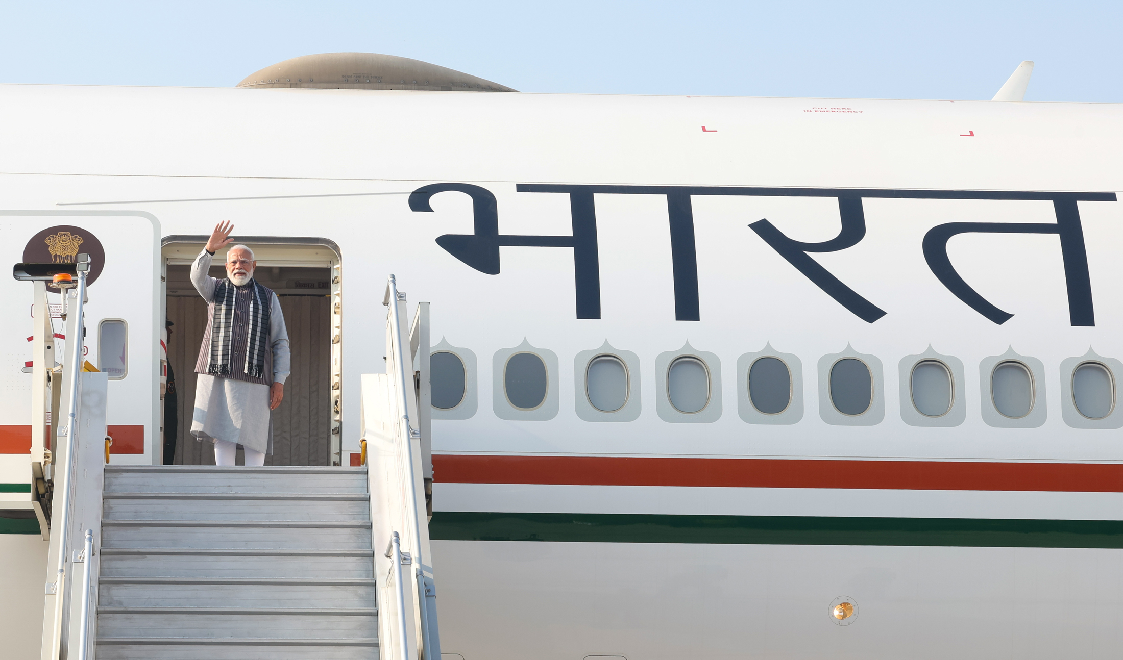 PM emplanes for an official 2-day visit to Israel from New Delhi on February 25, 2026.