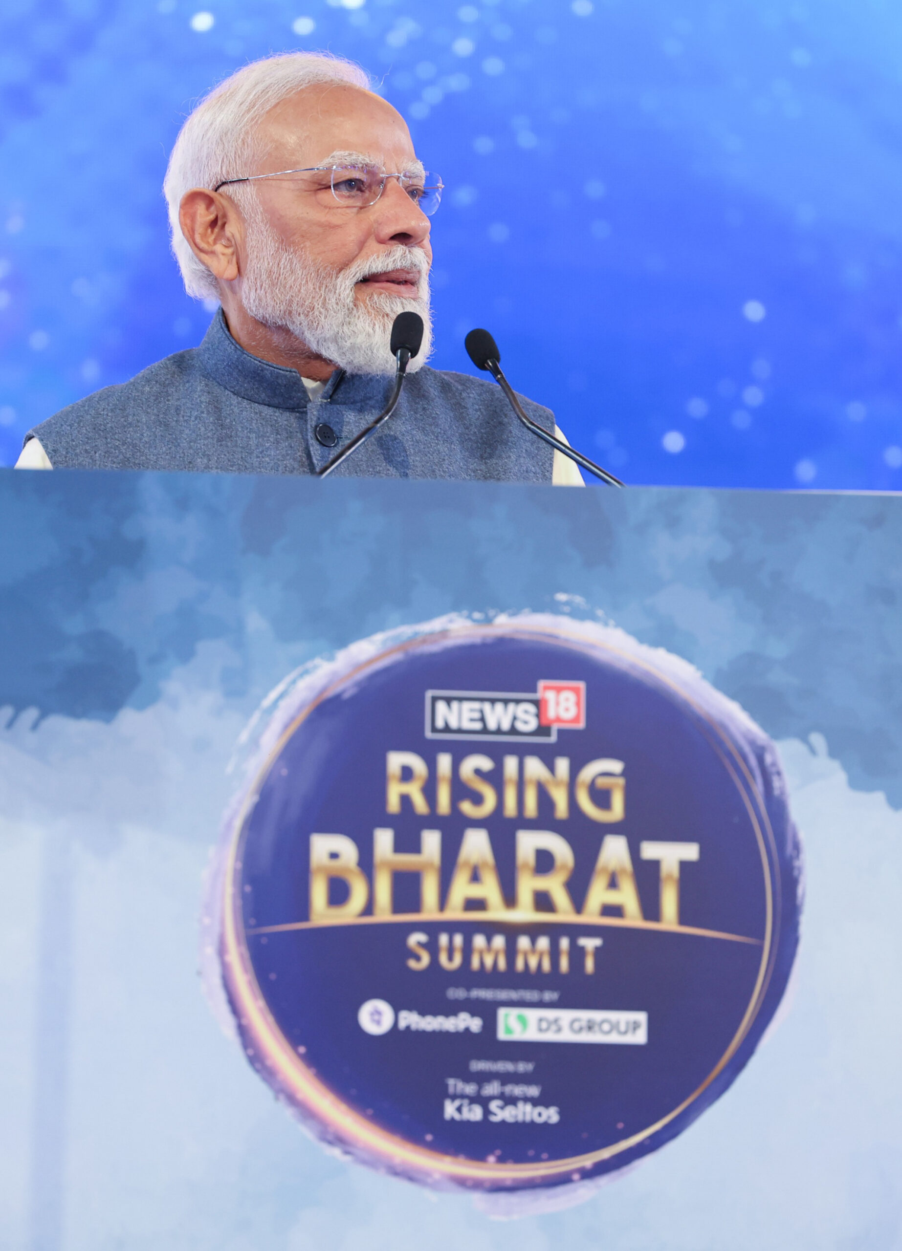 PM participates in the News18 Rising Bharat Summit - 2026 at Bharat Mandapam, in New Delhi on February 27, 2026.