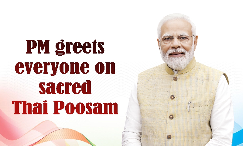 PM greets everyone on sacred Thai Poosam