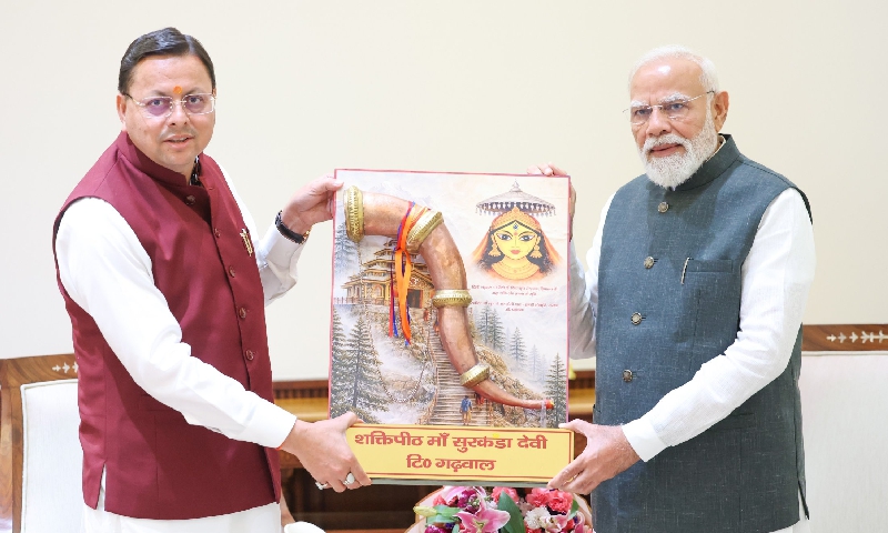 उत्तराखंड के मुख्यमंत्री ने प्रधानमंत्री से मुलाकात की