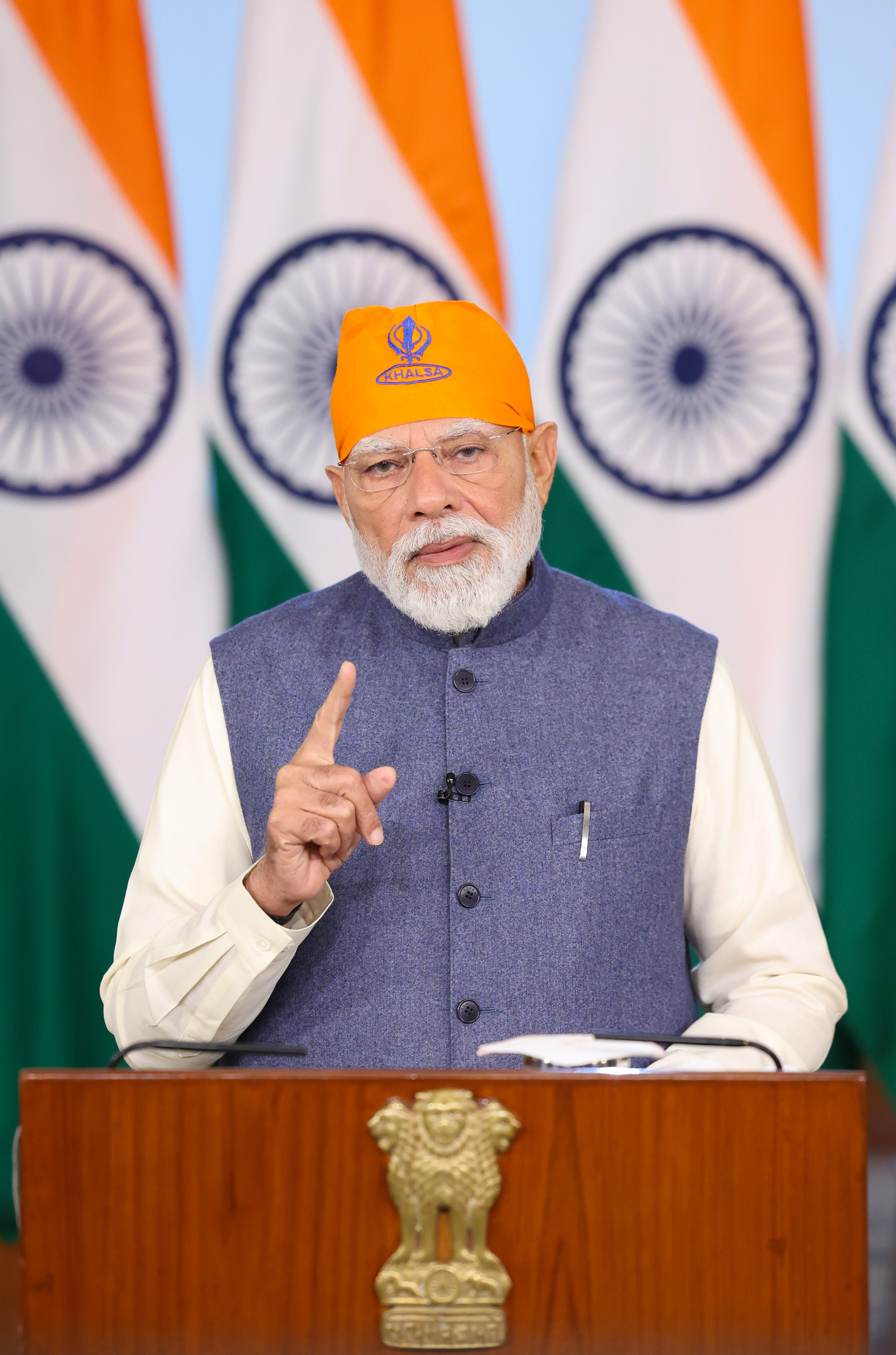 নবি মুম্বাইদা পাংথোকখিবা শ্রী গুরু তেগ বহাদুর জিগী ৩৫০ শুবা সহিদি সমাগমদা ভিদিও কনফরেন্সিংগী খুৎথাংদা প্রধান মন্ত্রীনা ফোঙদোকখিবা ৱারোল