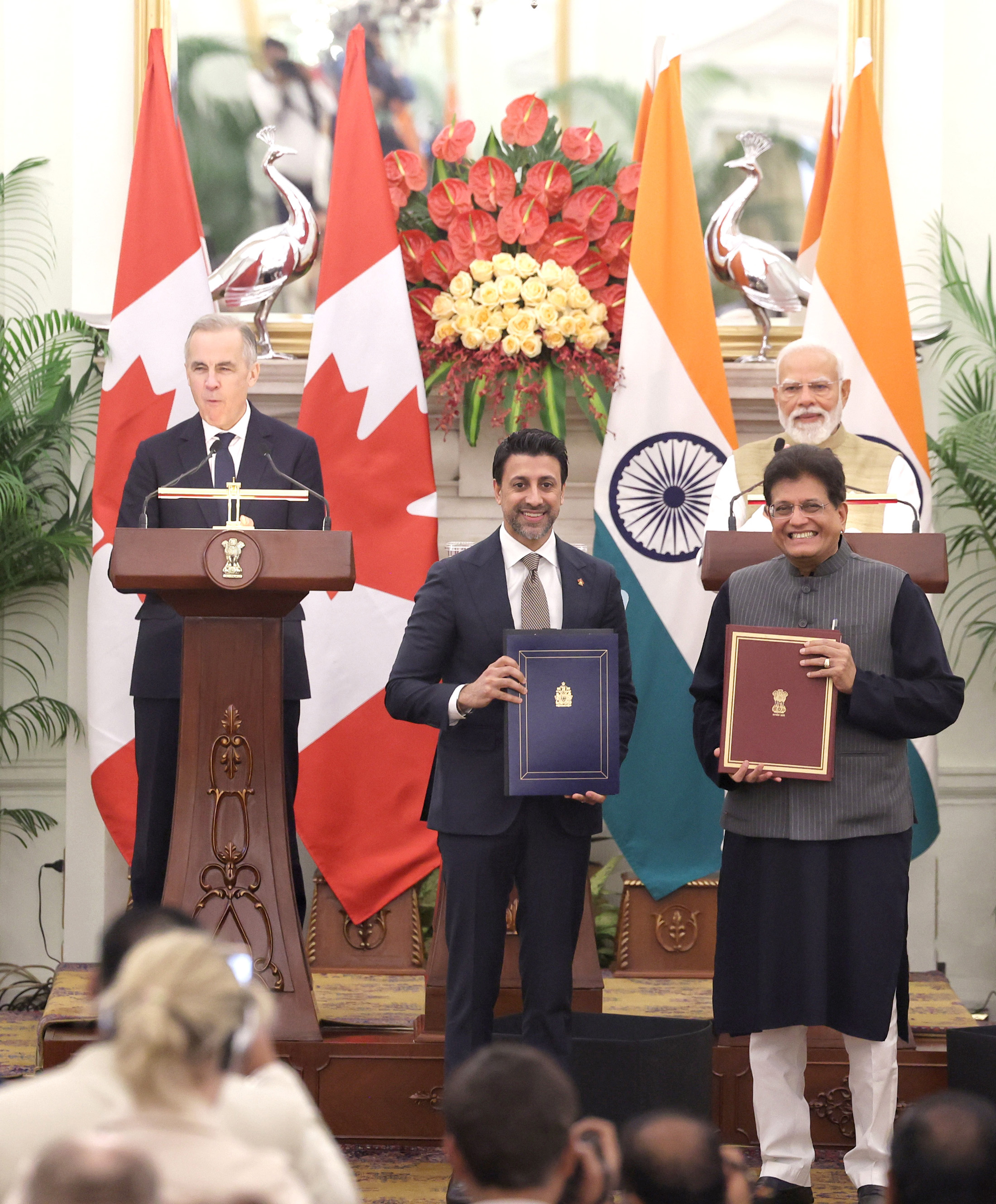 List of Outcomes: Visit of Prime Minister of Canada to India