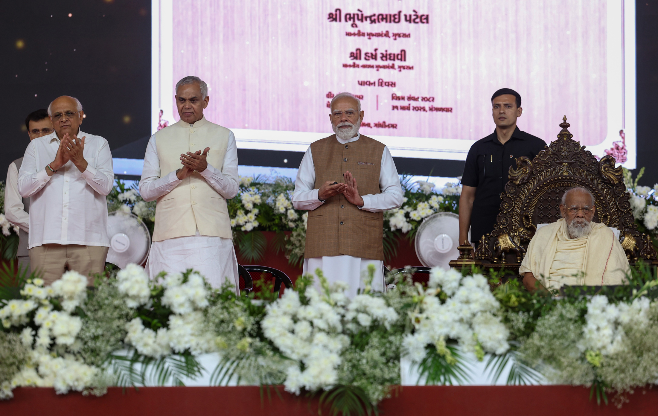 PM inaugurates and walkthrough of Samrat Samprati Museum on the occasion of Mahavir Jayanti at Koba Tirth (Gandhinagar), in Gujarat on March 31, 2026.