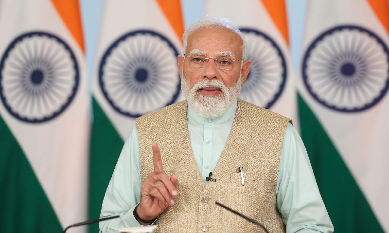 वीडियो कॉन्फ्रेंसिंग के माध्यम से कोटा हवाई अड्डे के शिलान्यास समारोह के दौरान प्रधानमंत्री का संबोधन