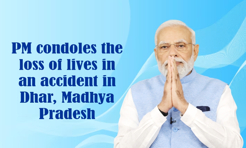PM condoles the loss of lives in an accident in Dhar, Madhya Pradesh