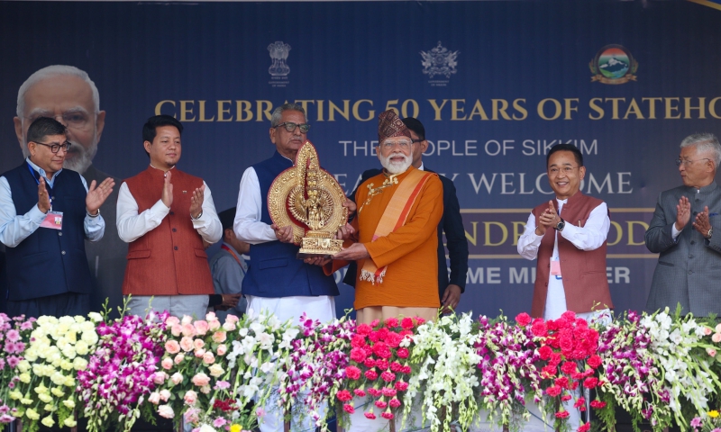PM shares glimpses of the 50th Statehood celebrations of Sikkim