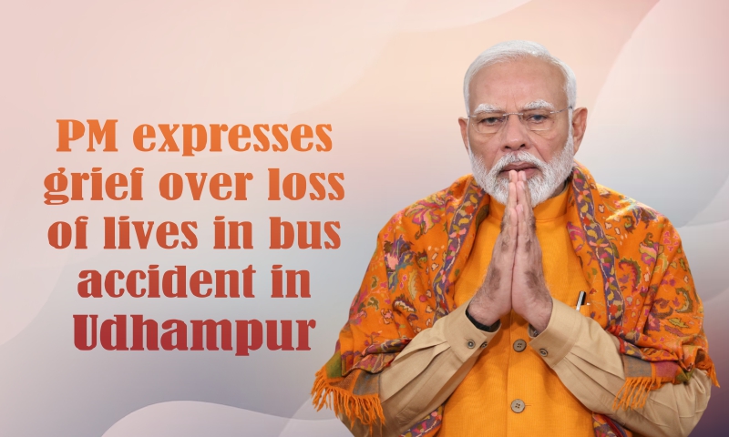 PM expresses grief over loss of lives in bus accident in Udhampur