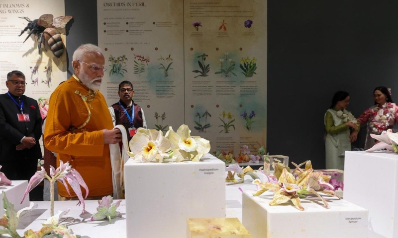 PM praises Sikkim’s extraordinary biodiversity during visit to Gangtok Orchidarium