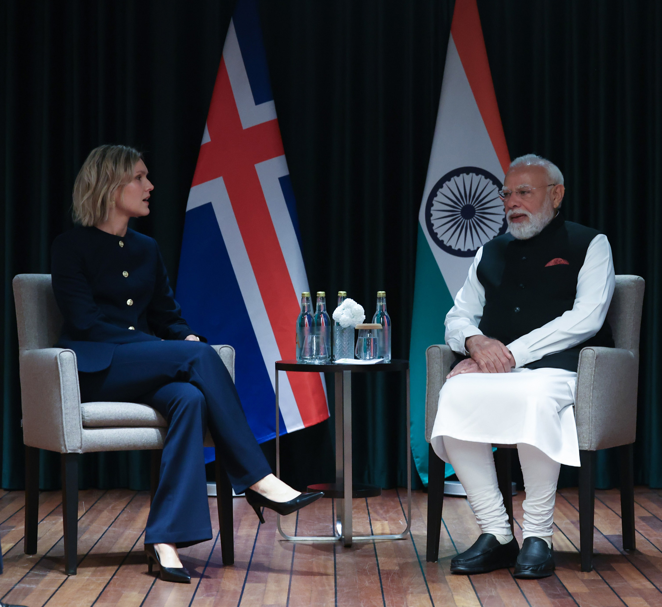 PM’s meeting with Prime Minister of Iceland on the margins of the 3rd India-Nordic Summit
