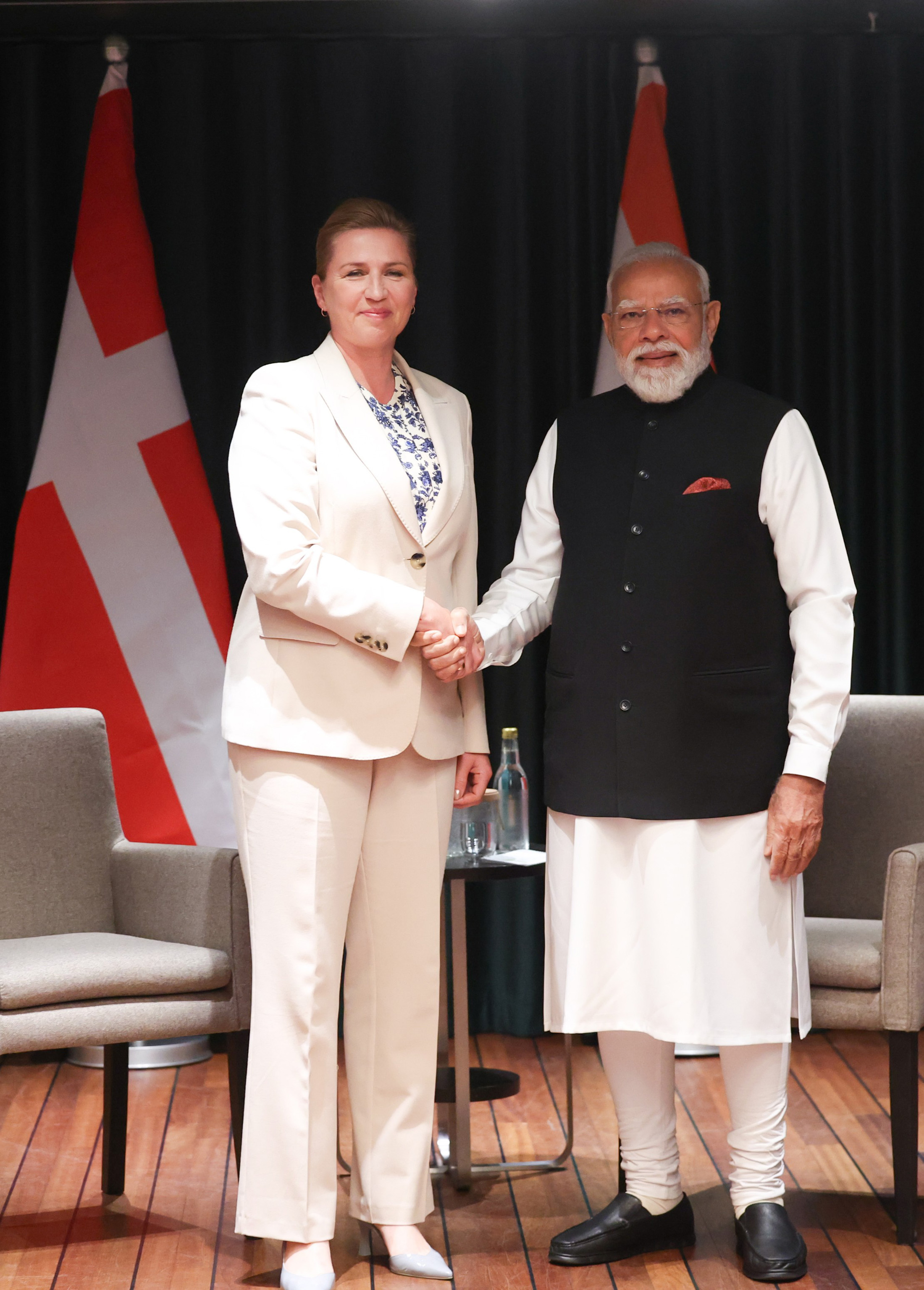 PM&rsquo;s meeting with Acting Prime Minister of Denmark on the margins of the 3rd India-Nordic Summit