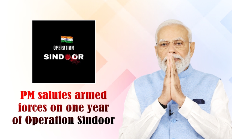 PM salutes armed forces on one year of Operation Sindoor