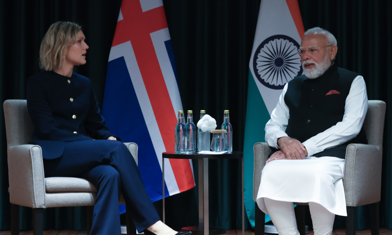 PM&rsquo;s meeting with Prime Minister of Iceland on the margins of the 3rd India-Nordic Summit
