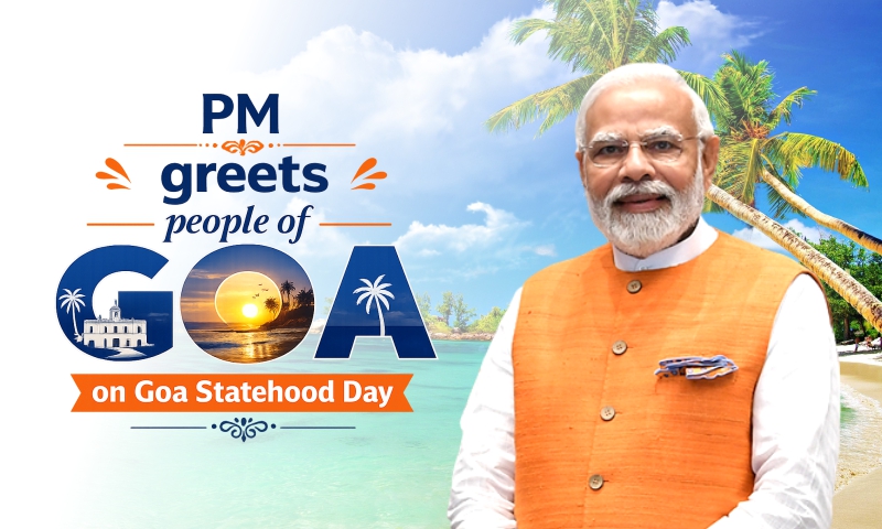 PM greets people of Goa on Goa Statehood Day