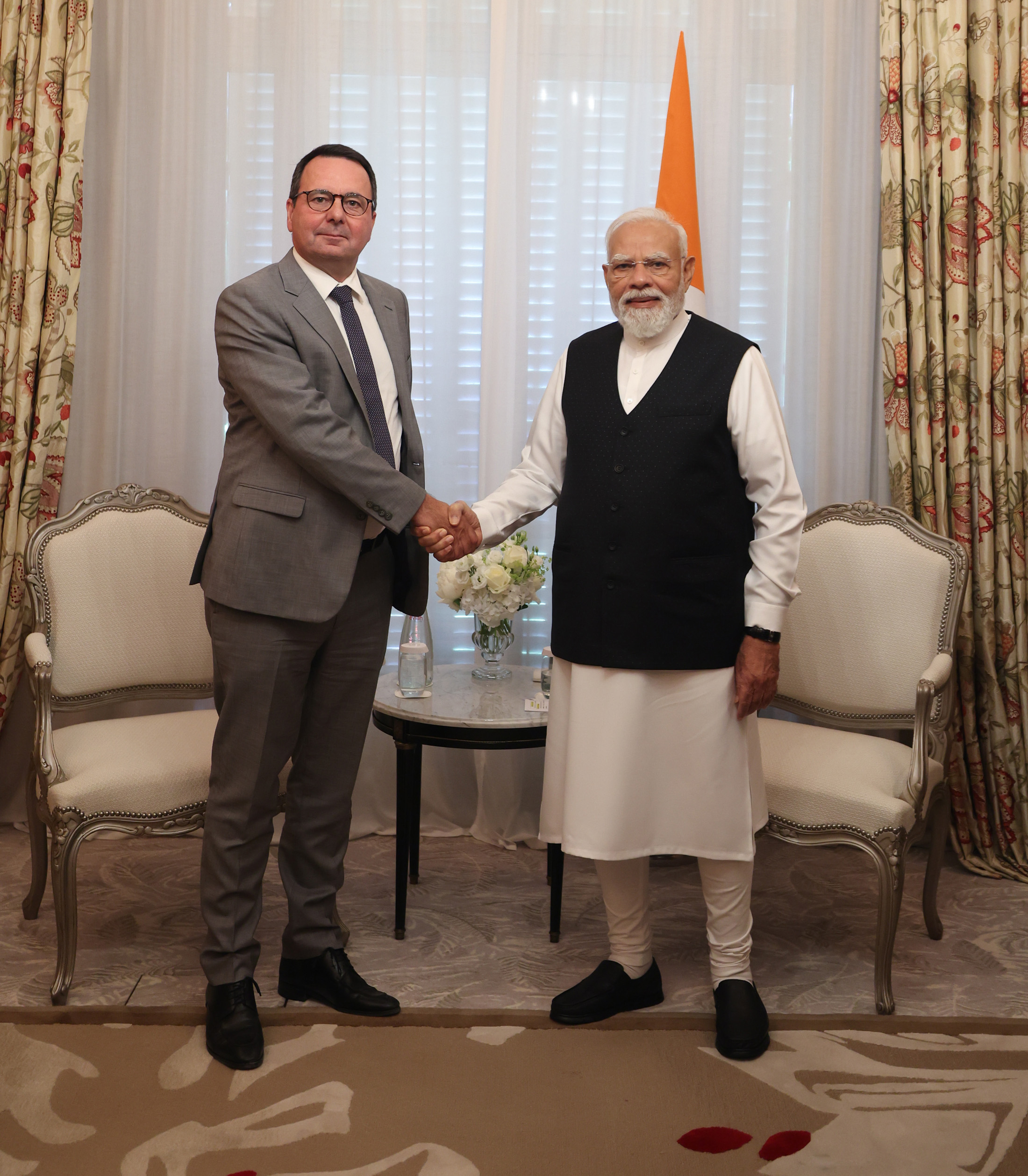 PM Meeting with Mr. Benoit Bazin, Chairman and CEO of Saint-Gobain, at Paris, in France on June 18, 2026.