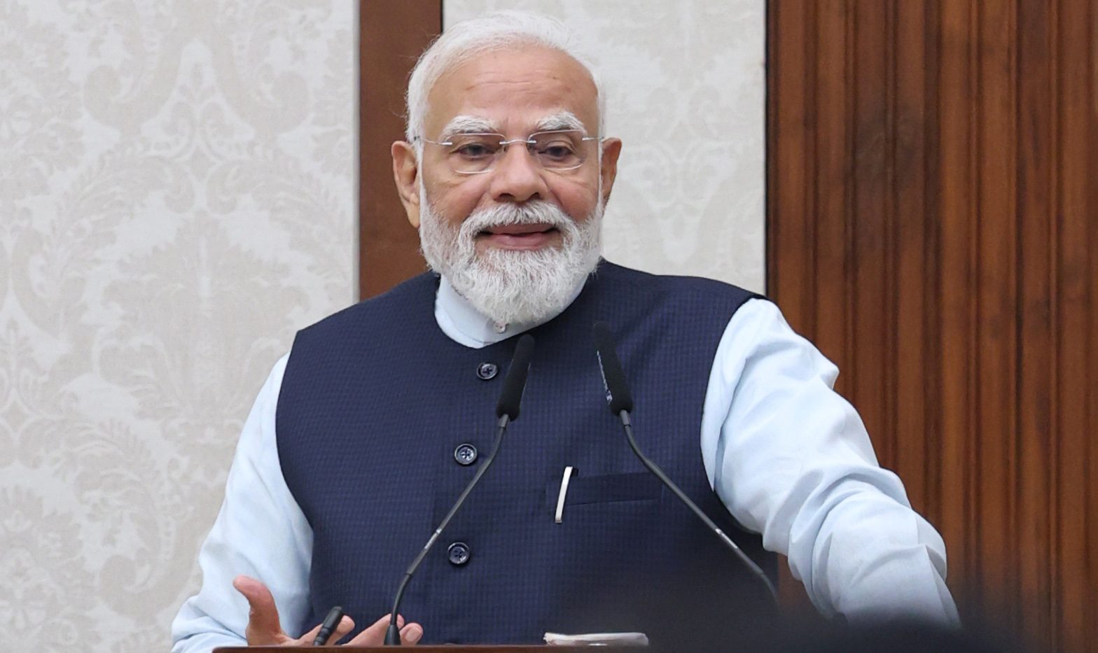 PM interacts with Assistant Secretaries IAS 2024 Batch, in New Delhi on June 23, 2026.