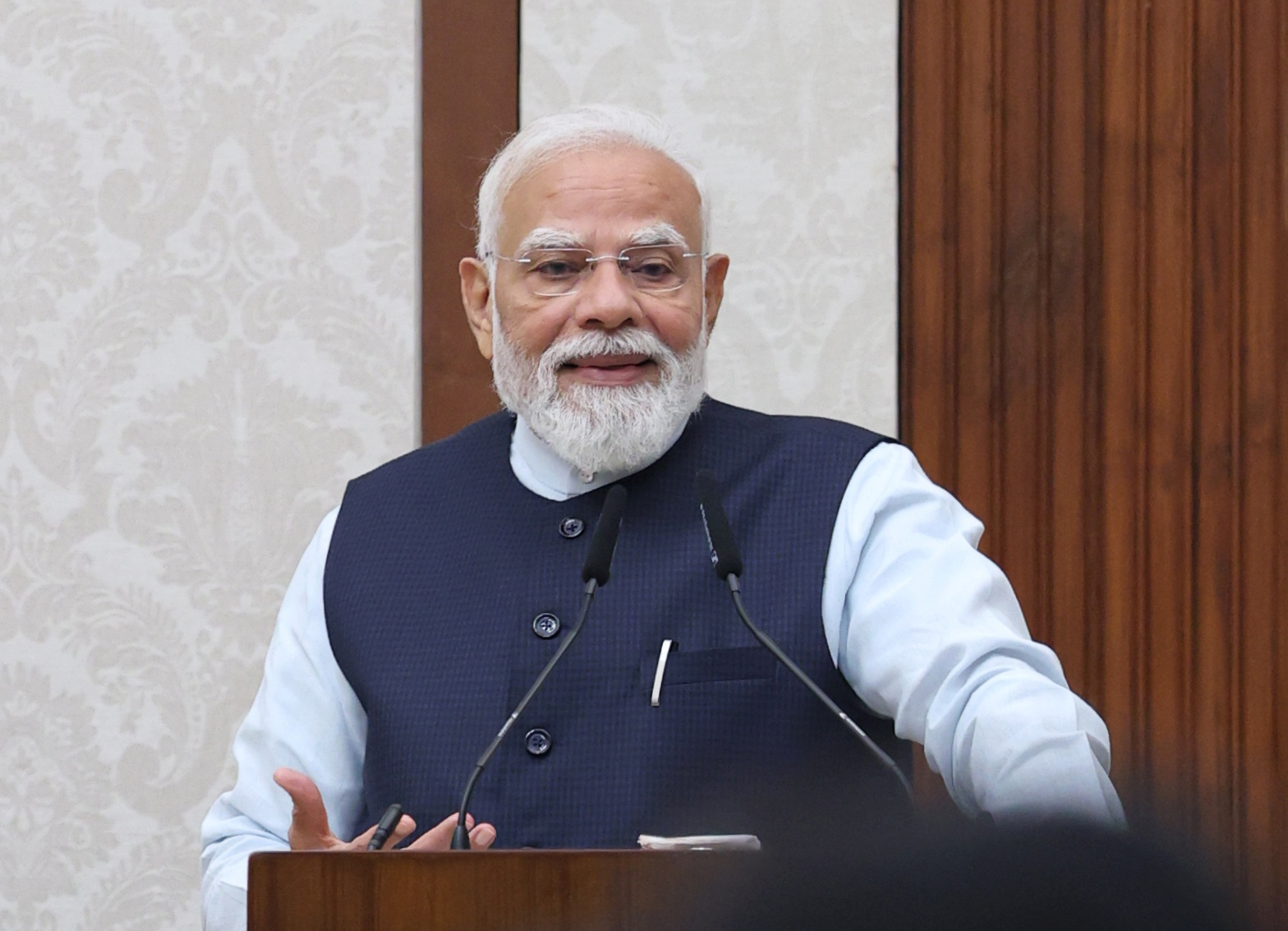 PM interacts with Assistant Secretaries IAS 2024 Batch, in New Delhi on June 23, 2026.