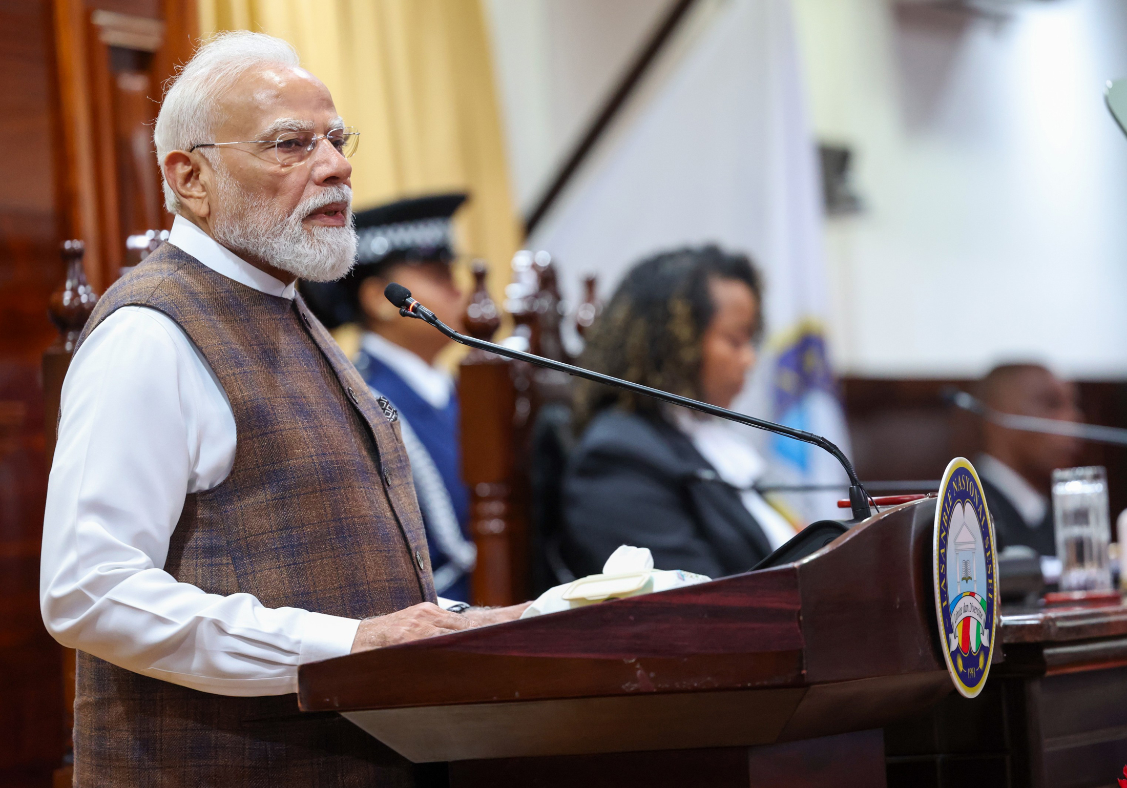 সেশেলসের জাতীয় পরিষদে প্রধানমন্ত্রীর ভাষণের বঙ্গানুবাদ