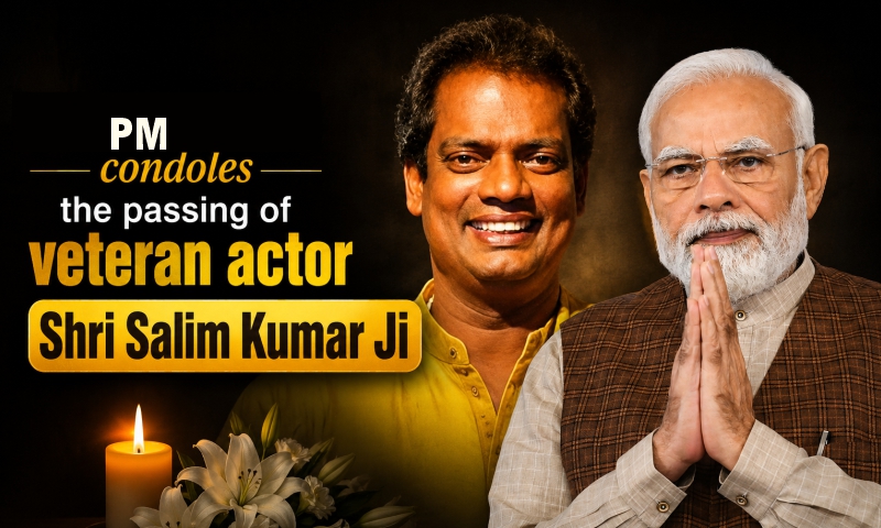 PM condoles the passing of veteran actor Shri Salim Kumar Ji PM condoles the passing of veteran actor Shri Salim Kumar Ji