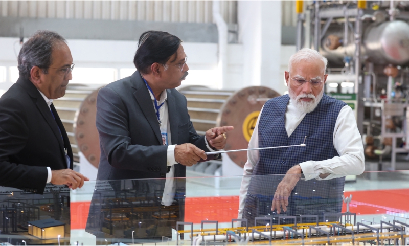 PM visits L&T complex at Hazira, Gujarat PM visits L&T complex at Hazira, Gujarat