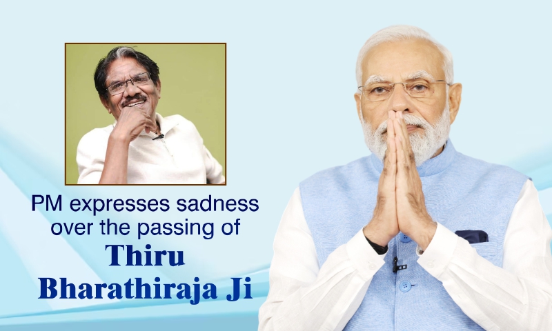 PM expresses sadness over the passing of Thiru Bharathiraja Ji