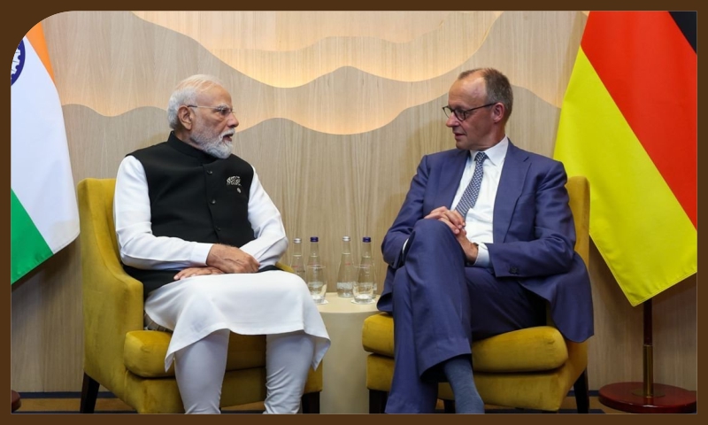 एव्हीयन येथे सुरु असलेल्या जी7 शिखर परिषदेच्या अनुषंगाने पंतप्रधानांची जर्मनीचे चॅन्सेलर यांच्यासोबत बैठक