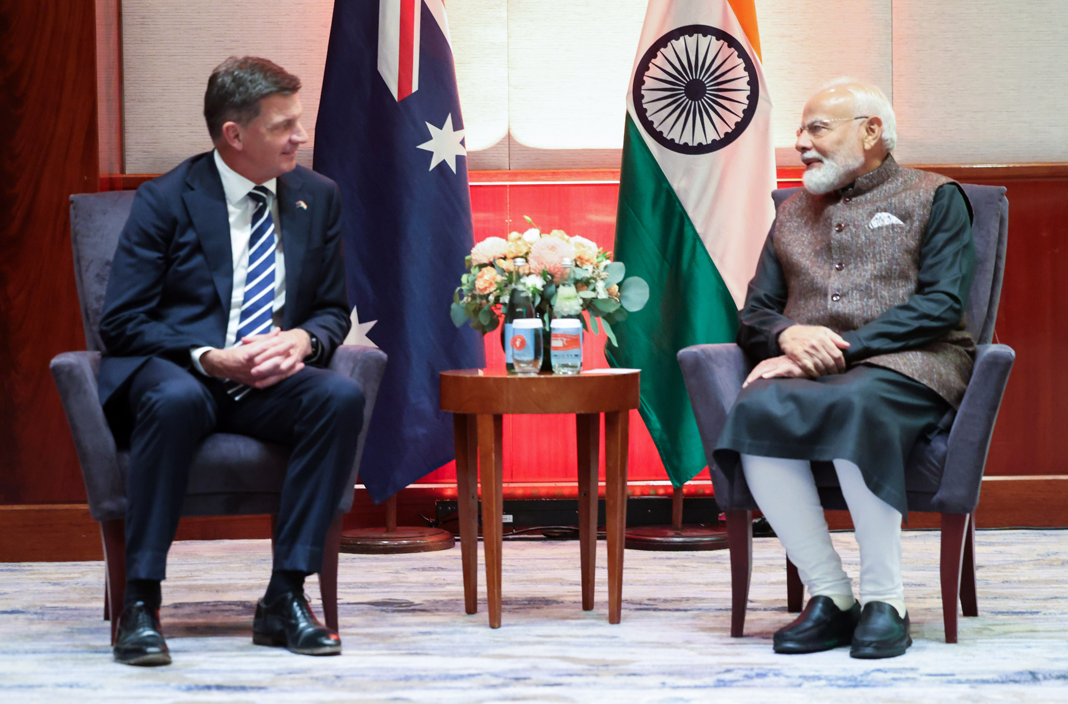 PM meets Australias Leader of the Opposition, Mr. Angus Taylor, on the final day of his official visit to Australia on July 10, 2026.