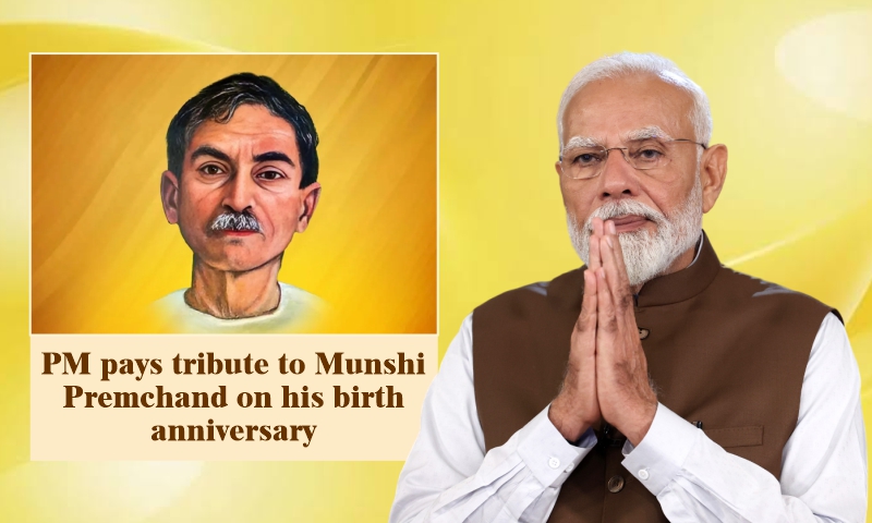 PM pays tribute to Munshi Premchand on his birth anniversary PM pays tribute to Munshi Premchand on his birth anniversary