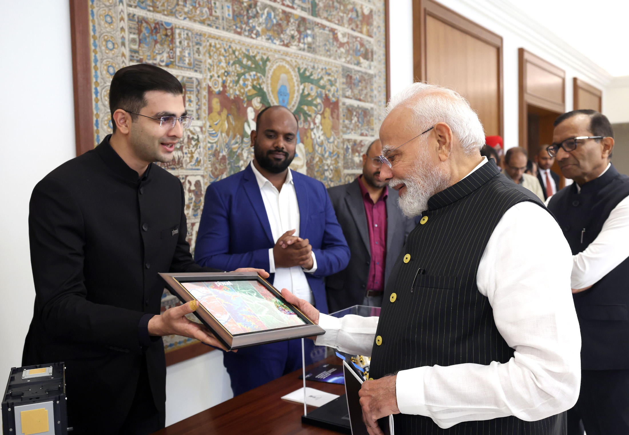 PM Interacts with the Founders & CEOs of Space Start-ups, at Seva Teerth, in New Delhi on August 21, 2026.