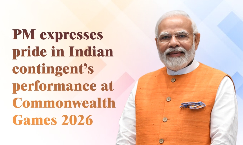PM expresses pride in Indian contingent’s performance at Commonwealth Games 2026