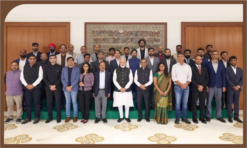 PM interacts with CEOs and Founders of Space Startups