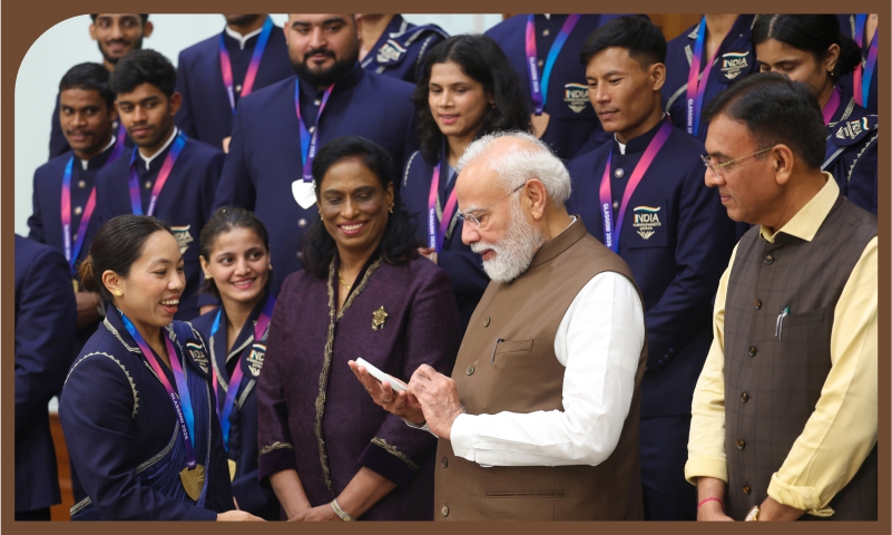 PM’s interaction with India’s CWG champions
