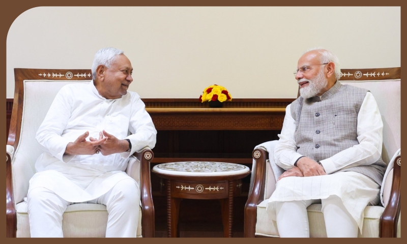 ప్రధానమంత్రితో రాజ్యసభ సభ్యుడు శ్రీ నితీష్‌ కుమార్‌ సమావేశం