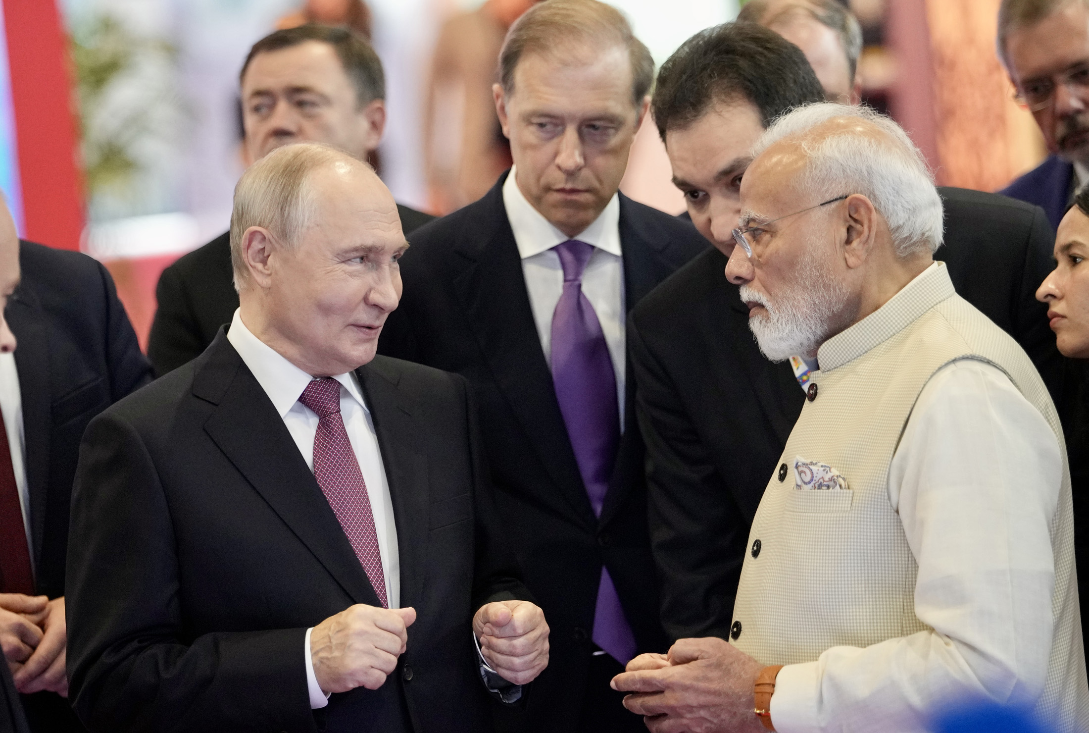 PM and the President of Russia, Mr. Vladimir Putin visit the INNOPROM Exhibition on the sidelines of the 18th BRICS Summit at Bharat Mandapam, in New Delhi on September 11, 2026.