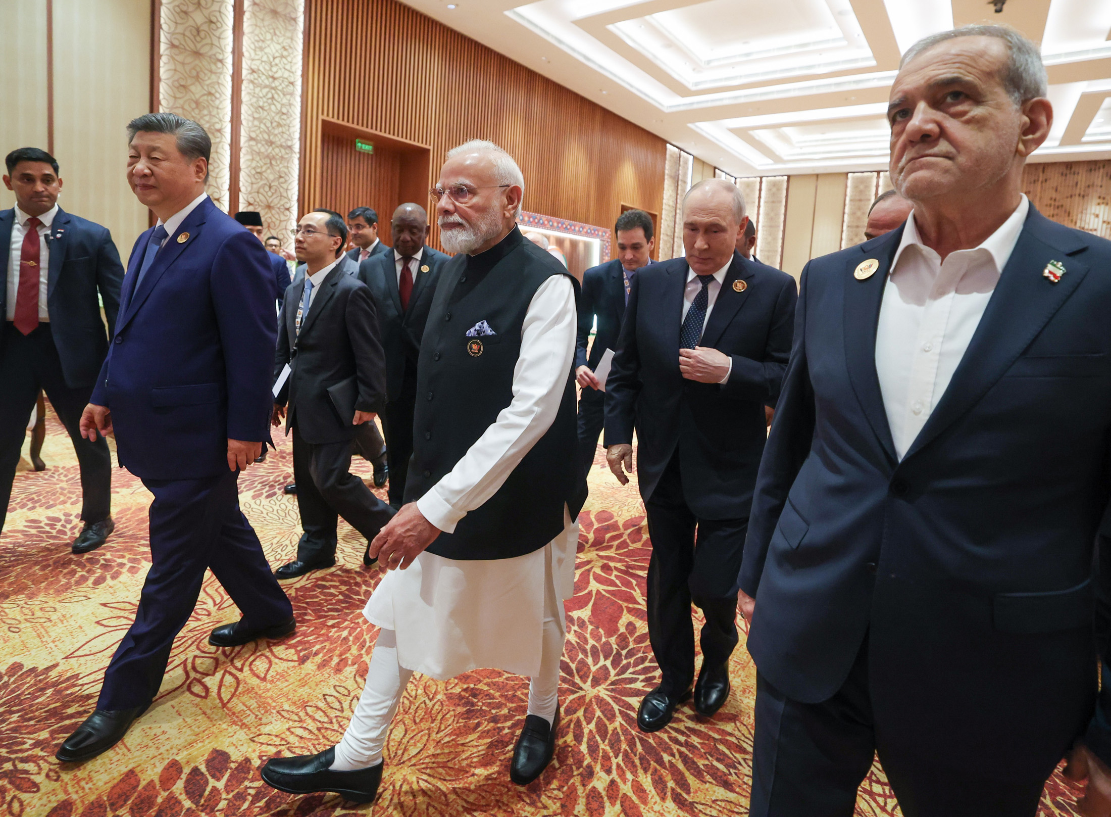 PM arrives for the 18th BRICS Summit at the Bharat Mandapam, in New Delhi on September 12, 2026.