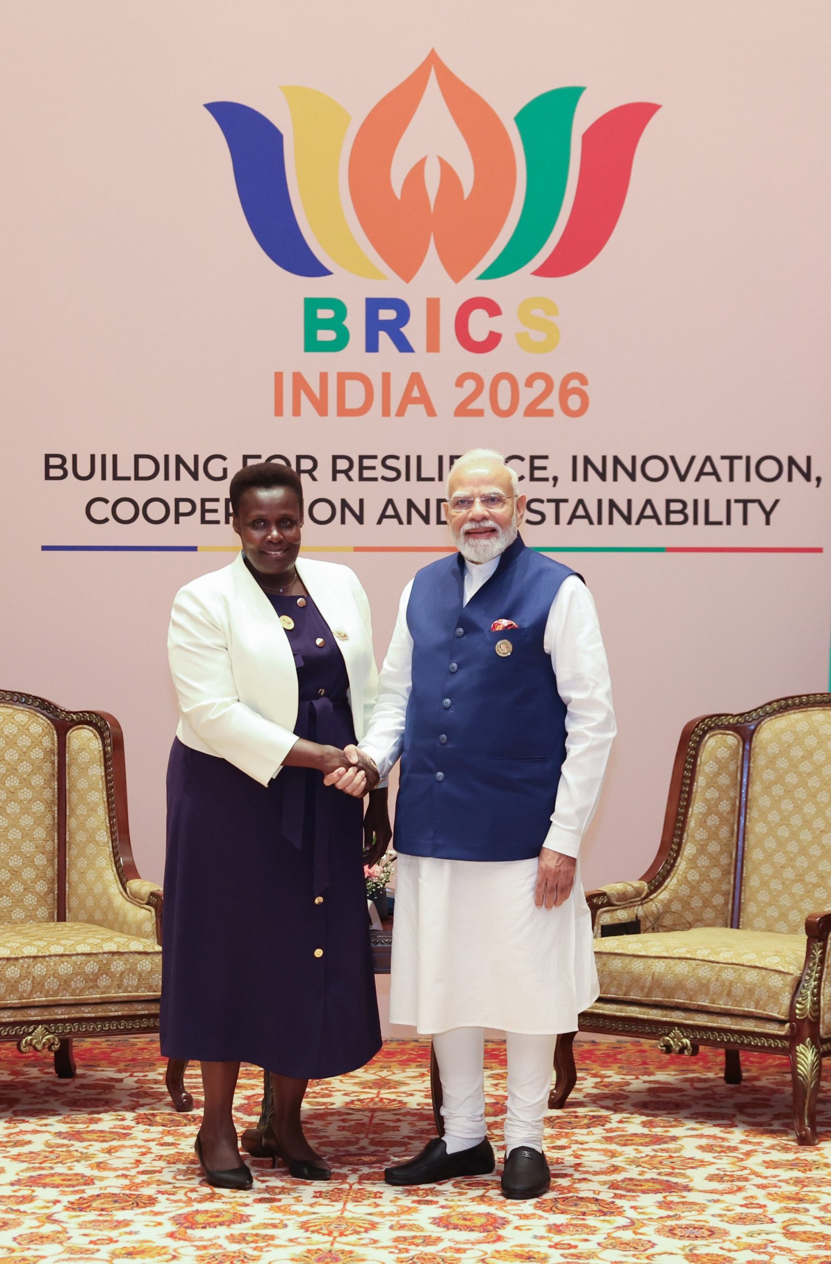 প্রধান মন্ত্রীনা নই দিল্লীদা ১৮শুবা ব্রিক্স সম্মিতকী নাকলদা উগান্দাগী উপ-রাস্ত্রপতিগা উনখ্রে