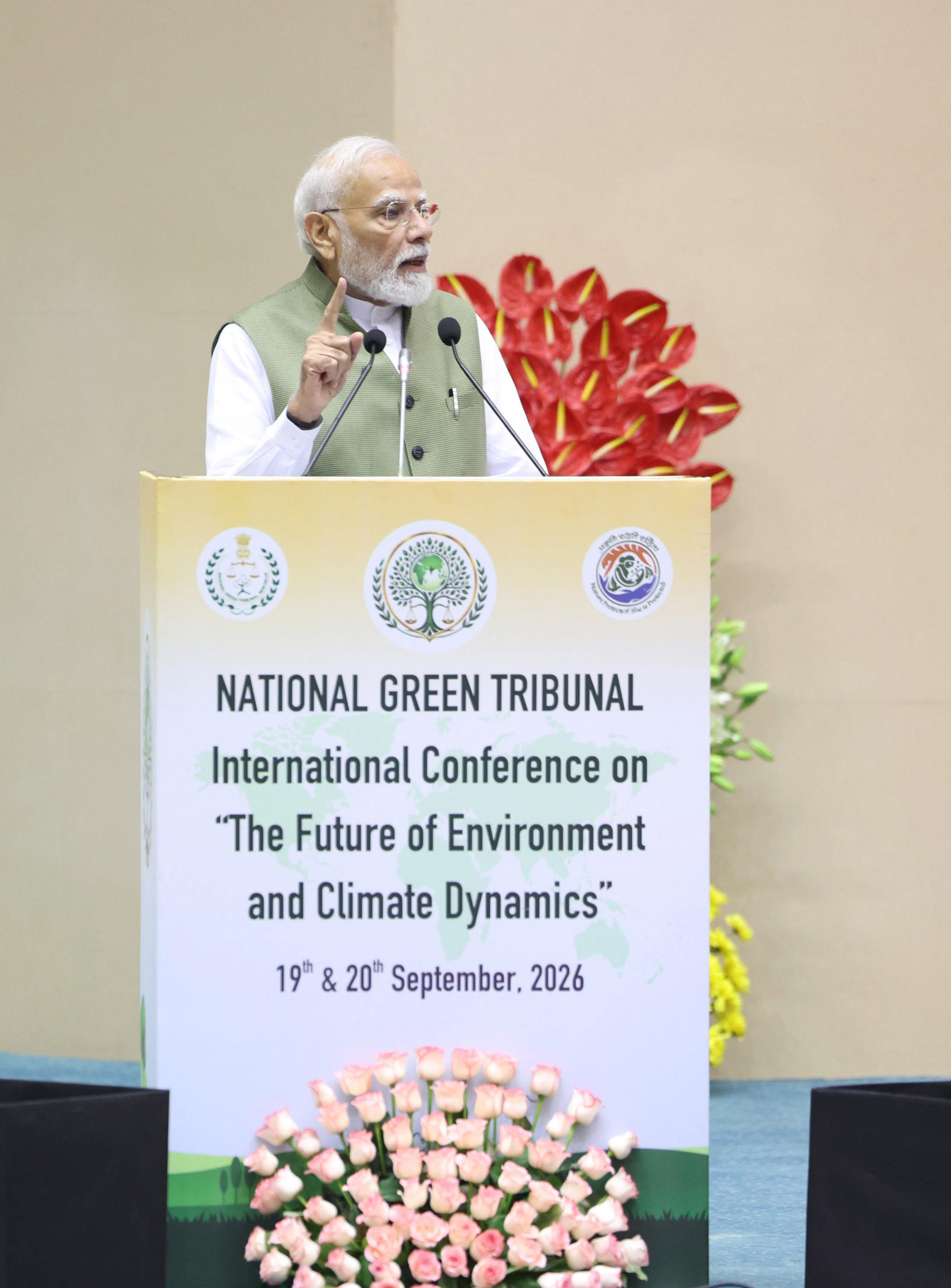 PM&rsquo;s address at the International Conference on &ldquo;The Future of Environment and Climate Dynamics&rdquo;