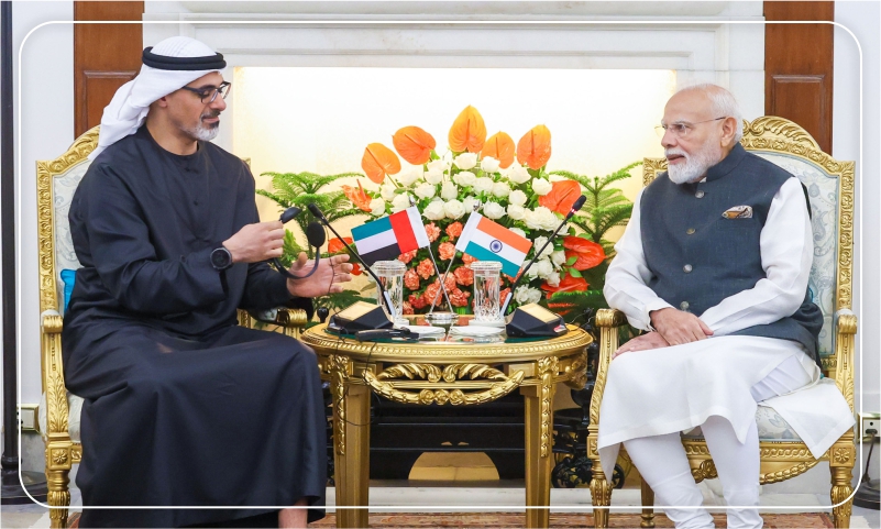 PM Narendra Modi Holds High-Level Meeting with Abu Dhabi Crown Prince in New Delhi