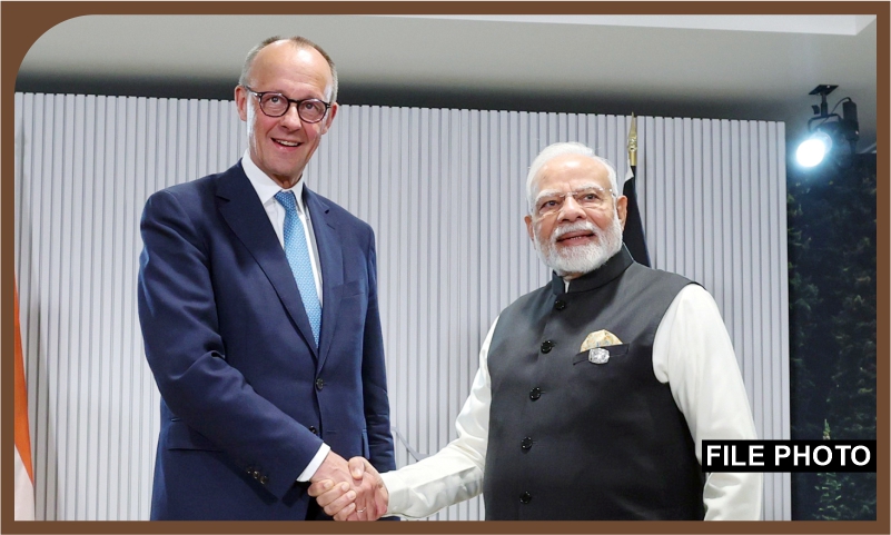 PM receives a telephone call from the Chancellor of Germany