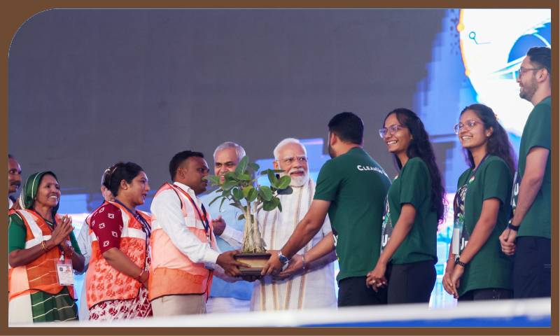 PM shares glimpses of his address at a programme in Vadodara during the launch of key projects