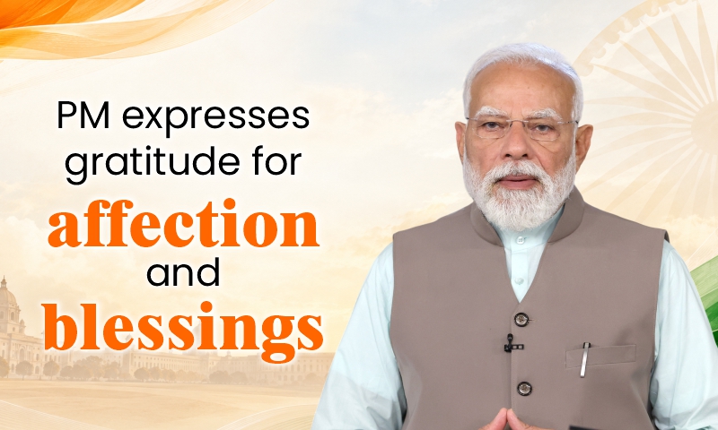 PM expresses gratitude for affection and blessings
