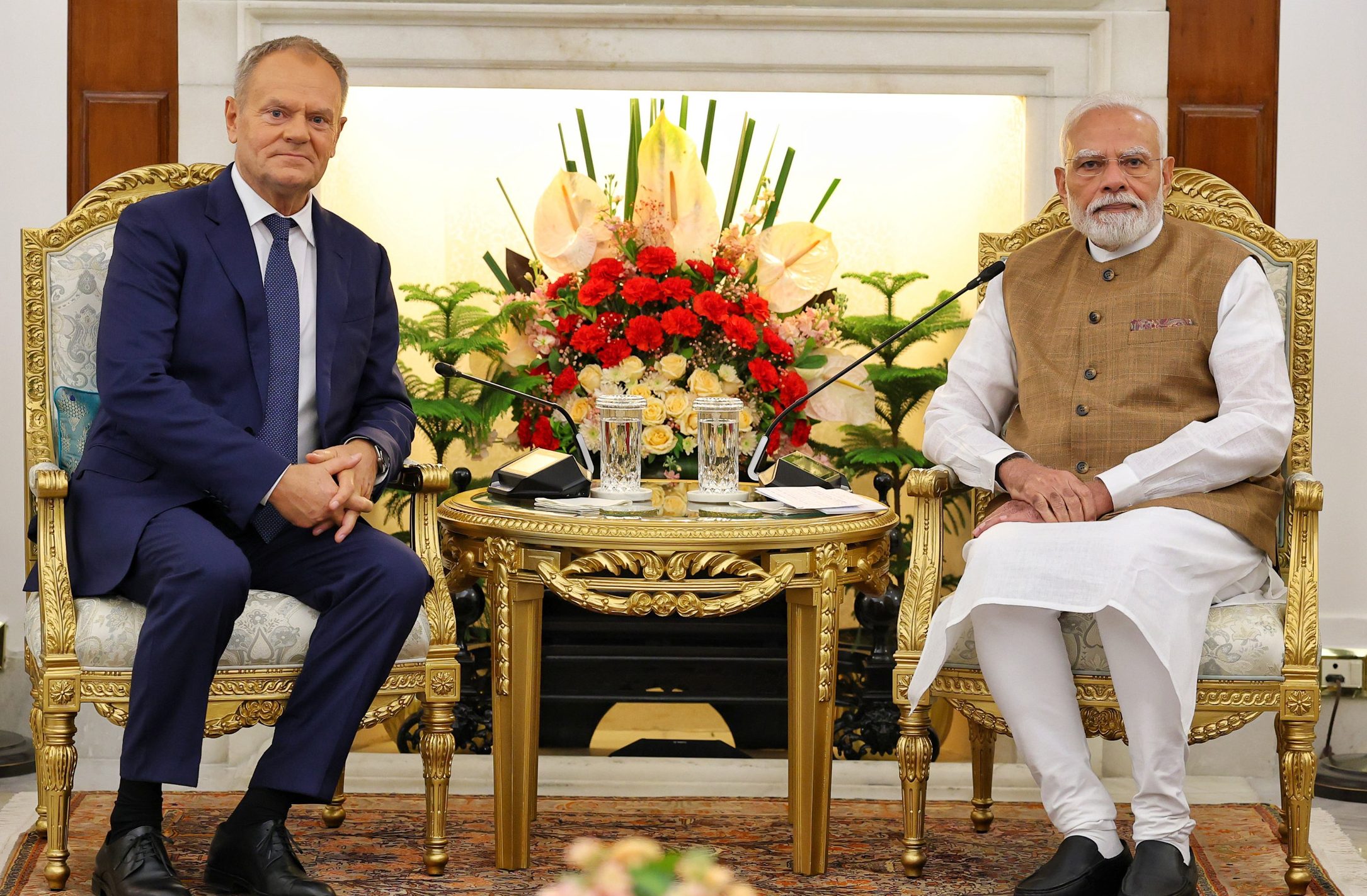 PM addressing the Press Statement at Hyderabad House, in New Delhi on October 22, 2026.