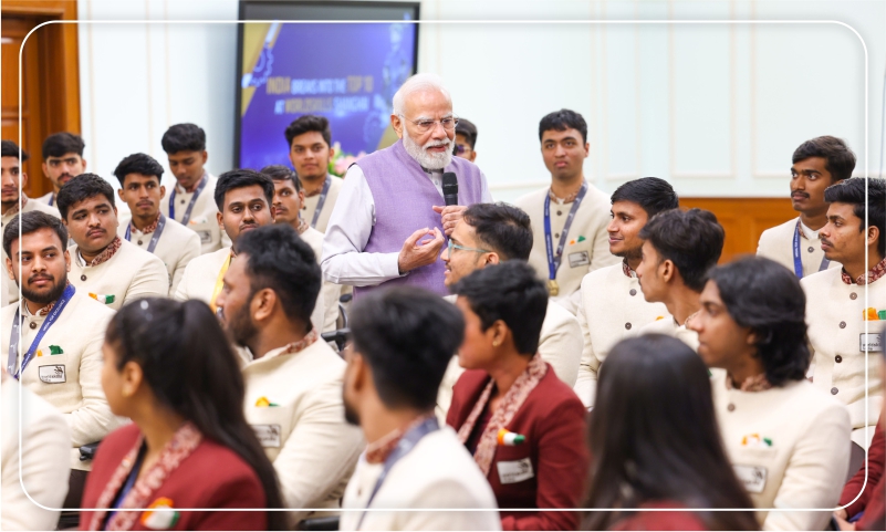 PM interacts with Team India representatives at 48th WorldSkills Competition