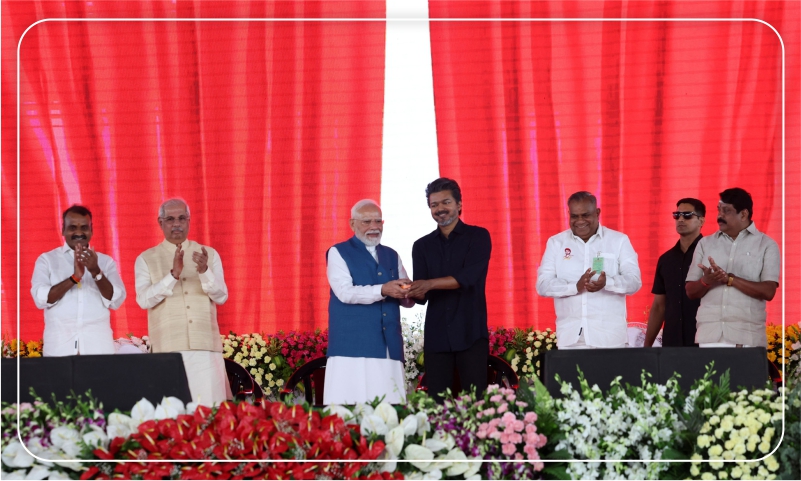 PM lays the foundation stone, inaugurates and dedicates various development projects worth over ₹13,000 crore in Chennai, Tamil Nadu