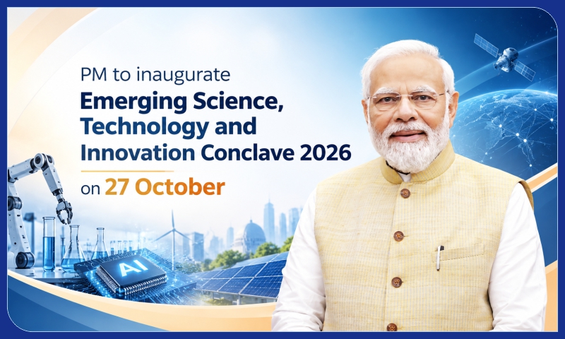 PM to inaugurate Emerging Science, Technology and Innovation Conclave 2026 on 27 October