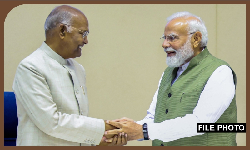 PM expresses gratitude to former President Shri Ram Nath Kovind Ji for his wishes on completing 25 years of service to the Nation as Head of Government